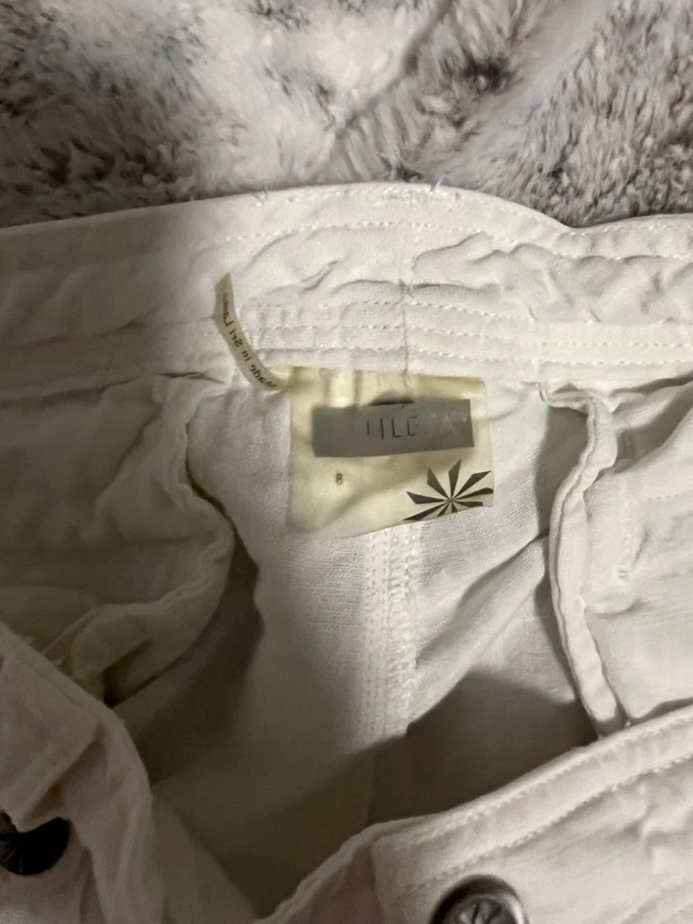 100% Linen Athleta Pants White Summery Size 8-Inseam 30/31 - Picture 6 of 10